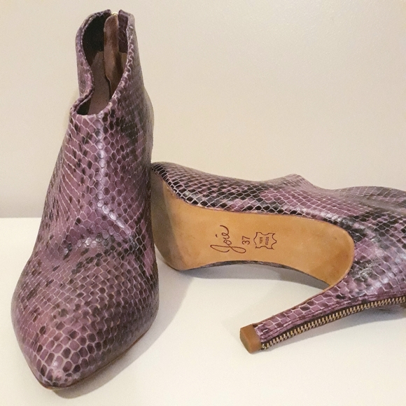 Leather Snake Booties - Picture 7 of 9